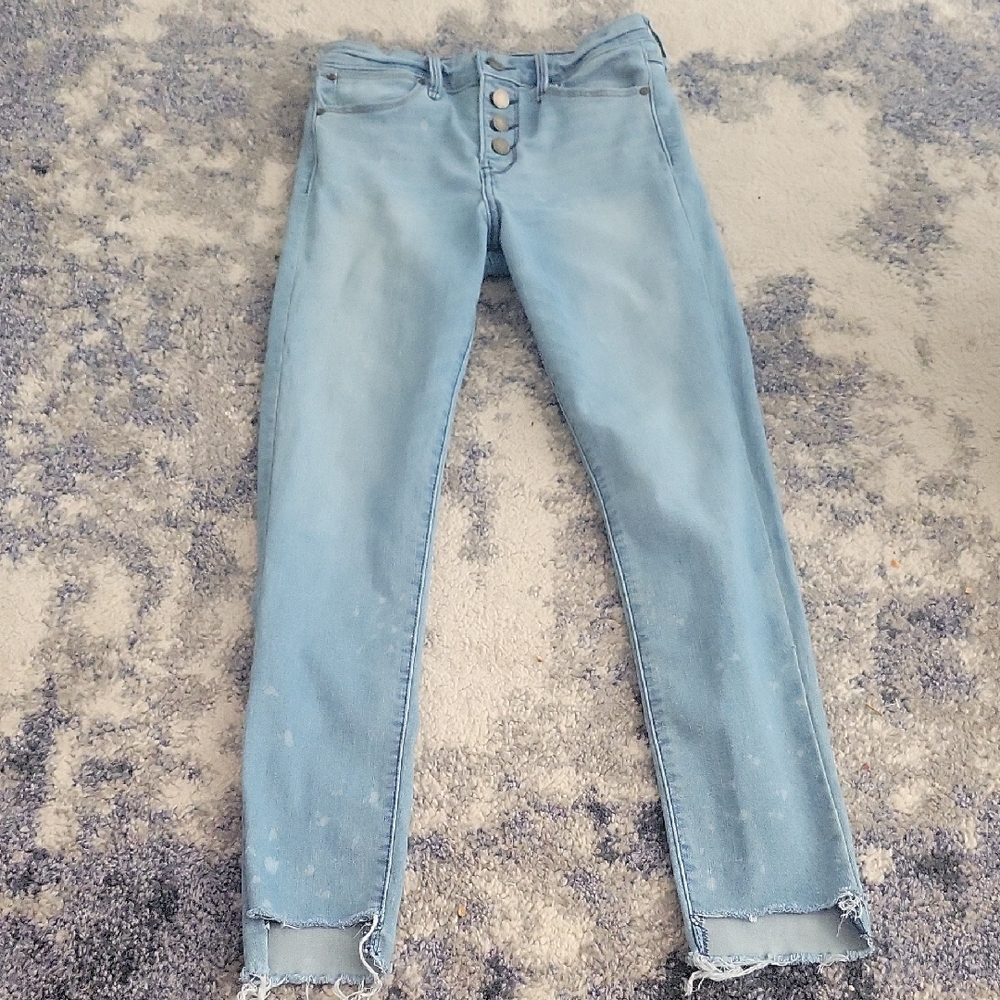 Abercrombie & Fitch Light Blue Ankle Jeans